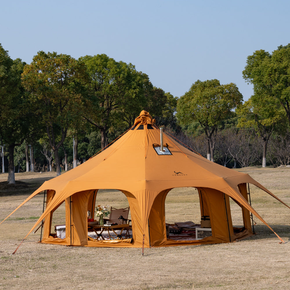 ONEROD-Circus 5M 4-Season Canvas Hot Tent with Stove Jack