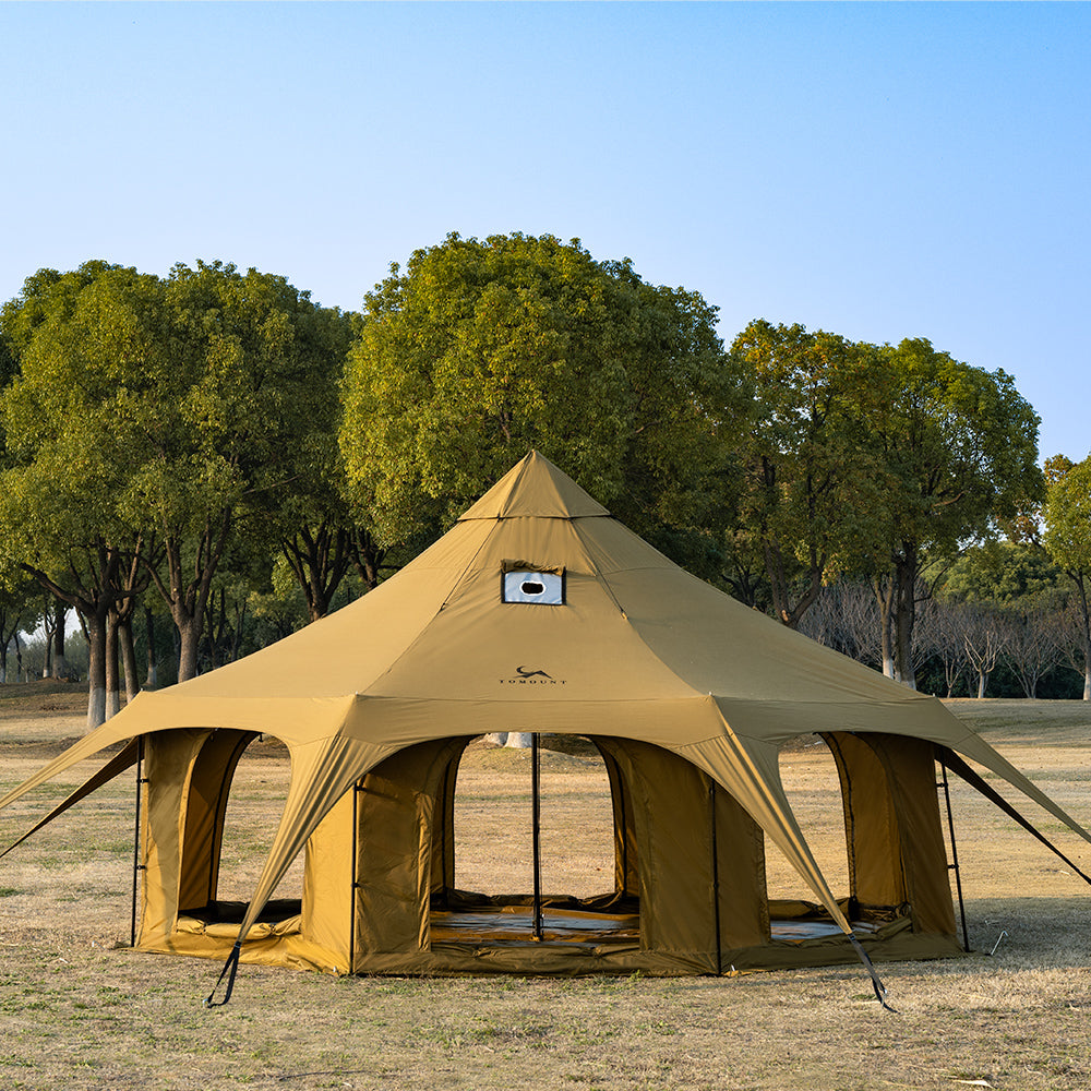 ONEROD-Circus 5M 4-Season Canvas Hot Tent with Stove Jack