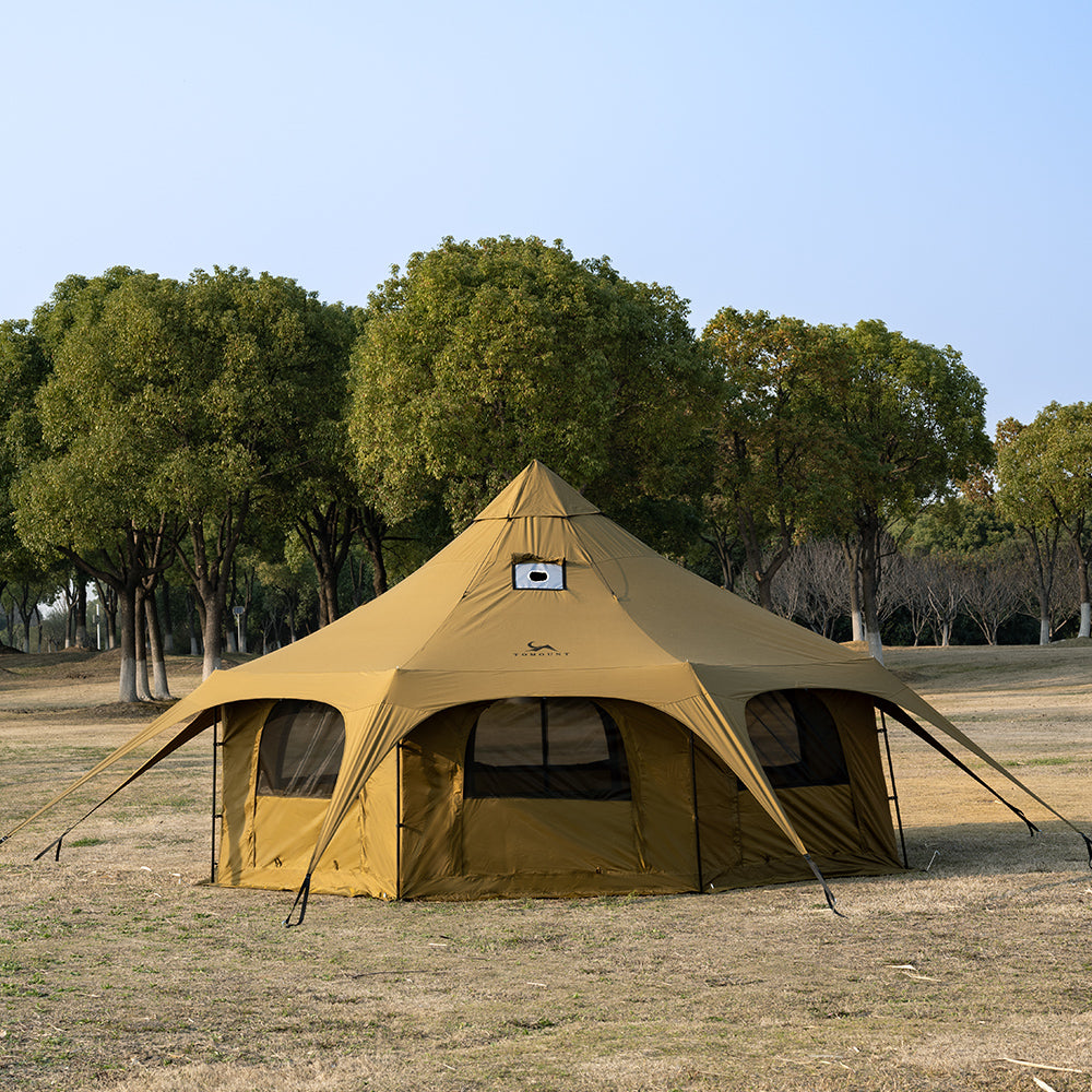 ONEROD-Circus 5M 4-Season Canvas Hot Tent with Stove Jack