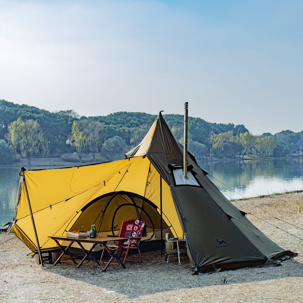 UL-tipi 20D Ripstop Nylon Ultralight Pyramid Hot Tent