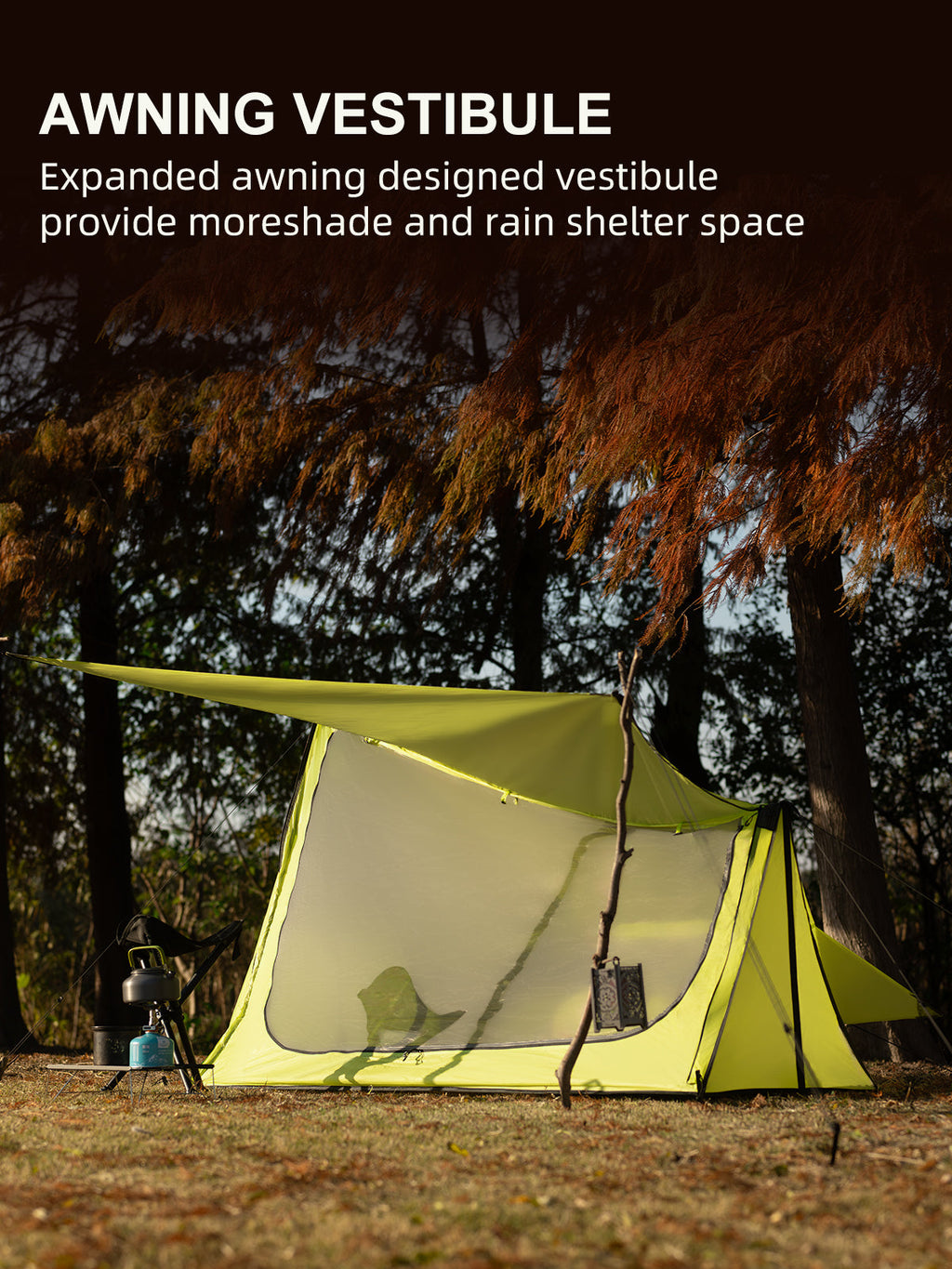 TOMOUNT Ridge™ Ultralight 15D Silnylon Bivy Trekking Pole Tent