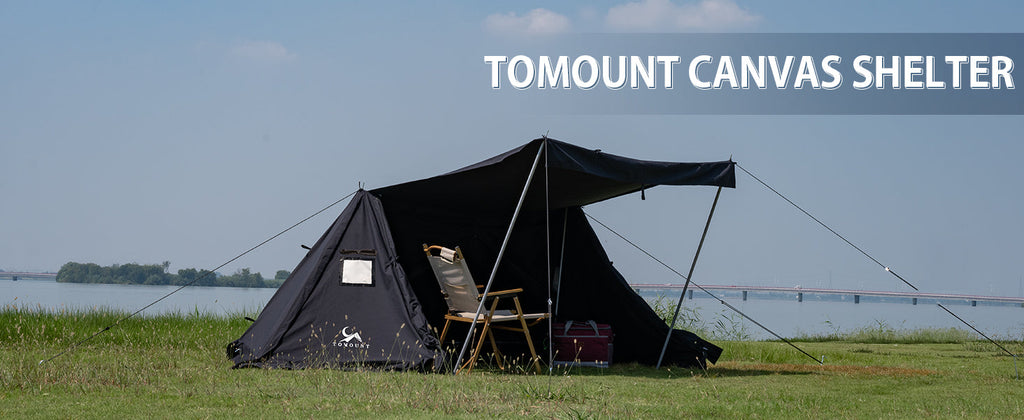 TOMOUNT Fort™ Tactical Canvas Tent Durable Bushcraft Shelter