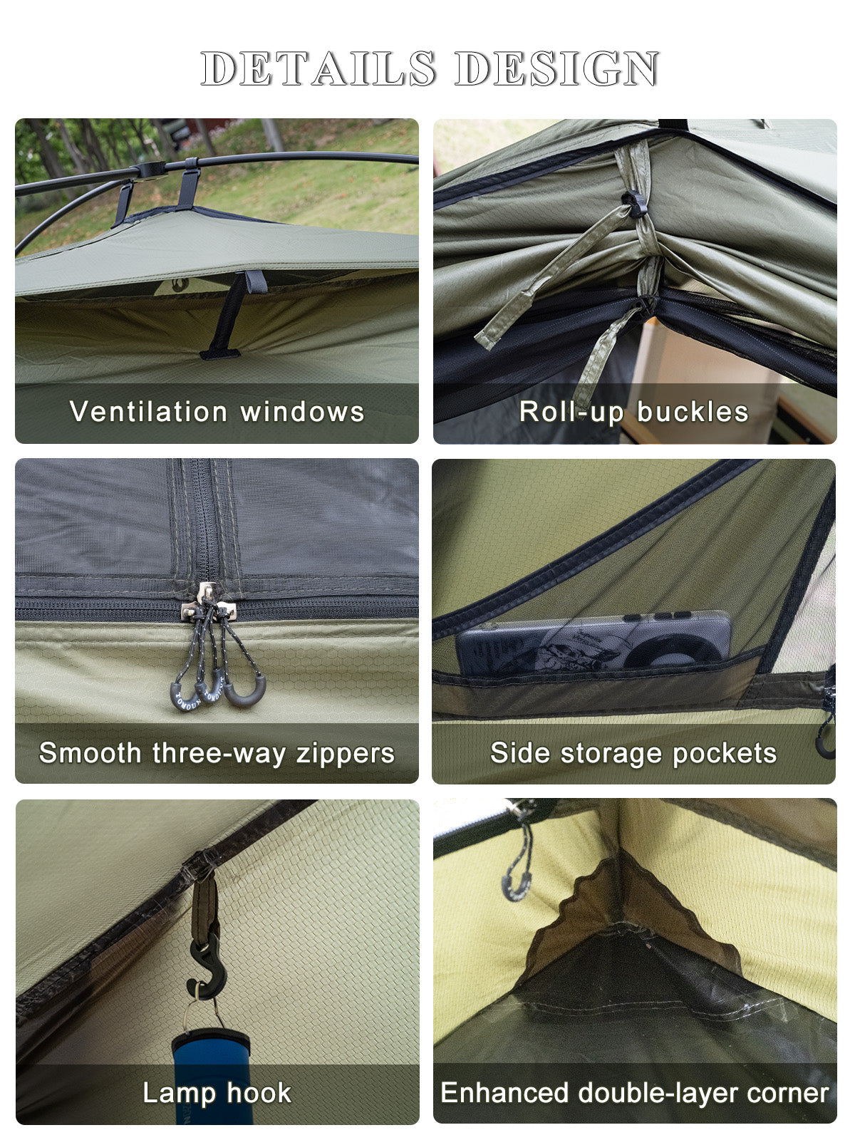 UL-Ourd Lightweight 3 Person Waterproof Backpacking Tent