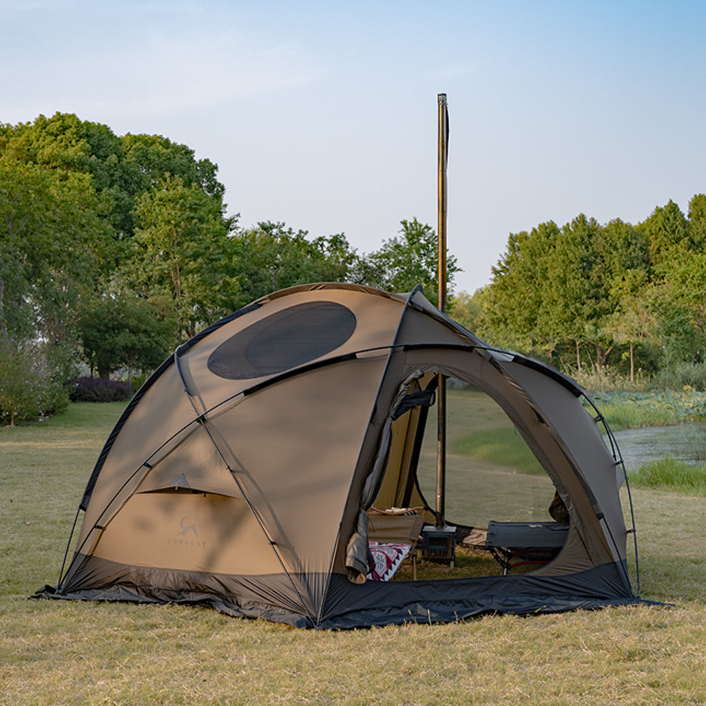 TOMOUNT Zeal™ Dome 4-Season Ultralight Nylon Tent with Stove Jack
