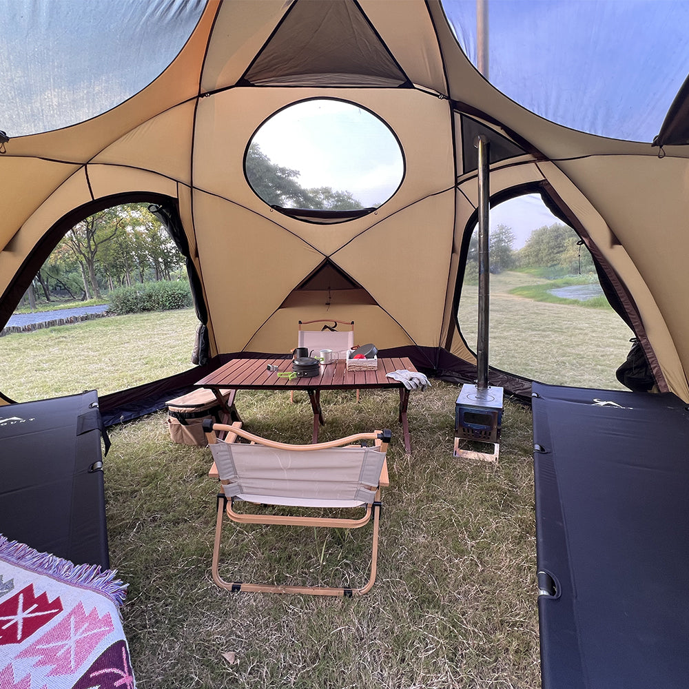 TOMOUNT Zeal™ Dome 4-Season Ultralight Nylon Tent with Stove Jack