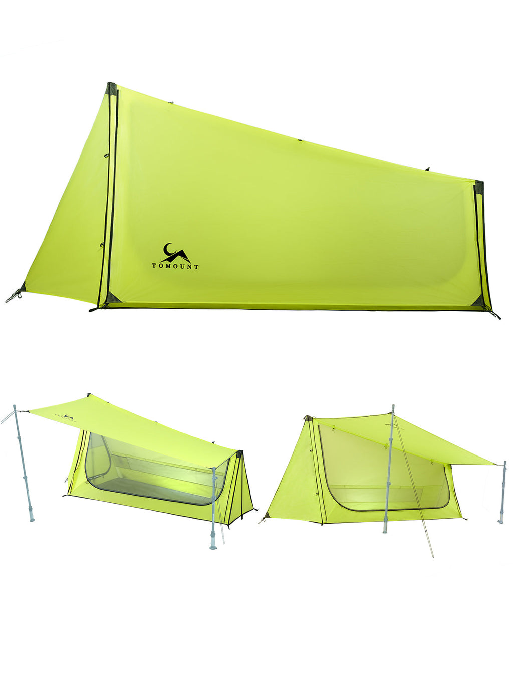 TOMOUNT Ridge™ Ultralight 15D Silnylon Bivy Trekking Pole Tent