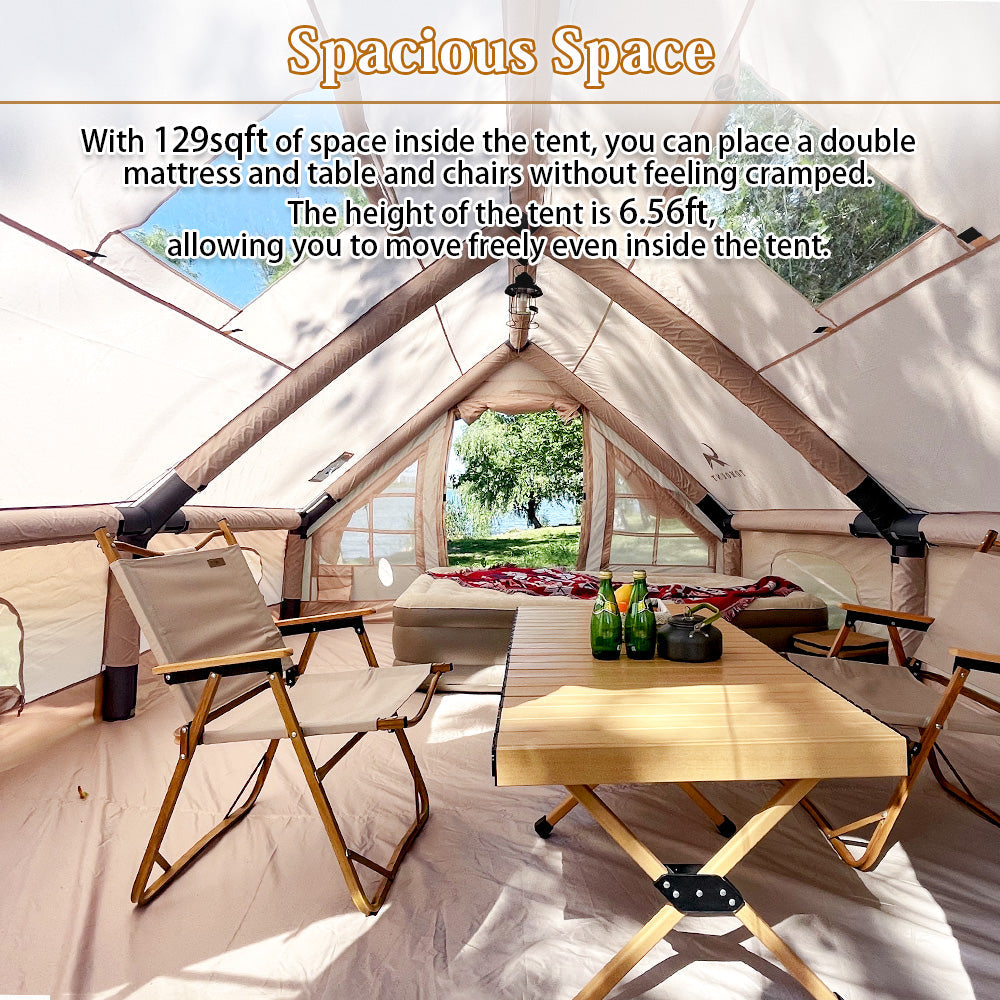 TOMOUNT Hrab™ Luxury 8-Person Family Air Glamping Tent