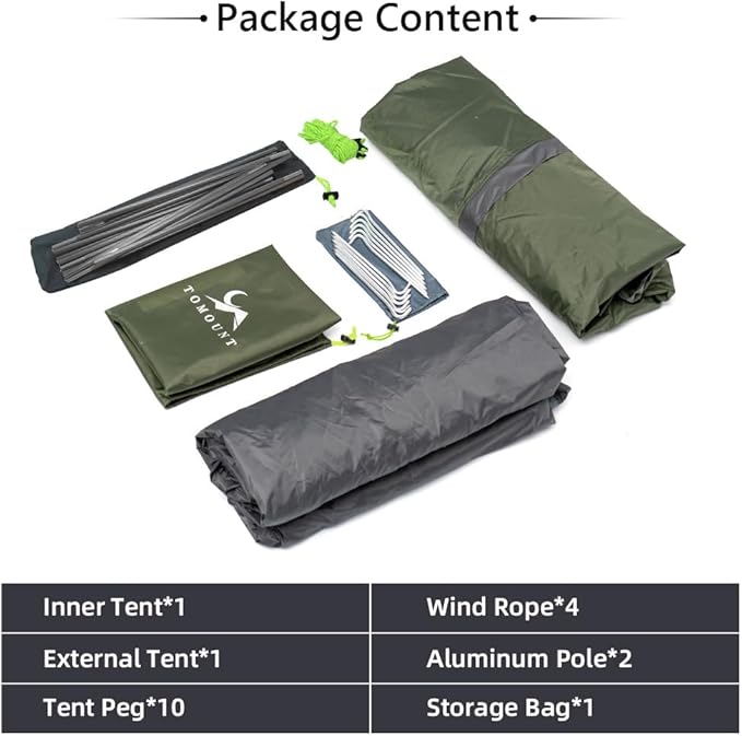 TOMOUNT Reago™ pro Lightweight 2 Person Backpacking Tent