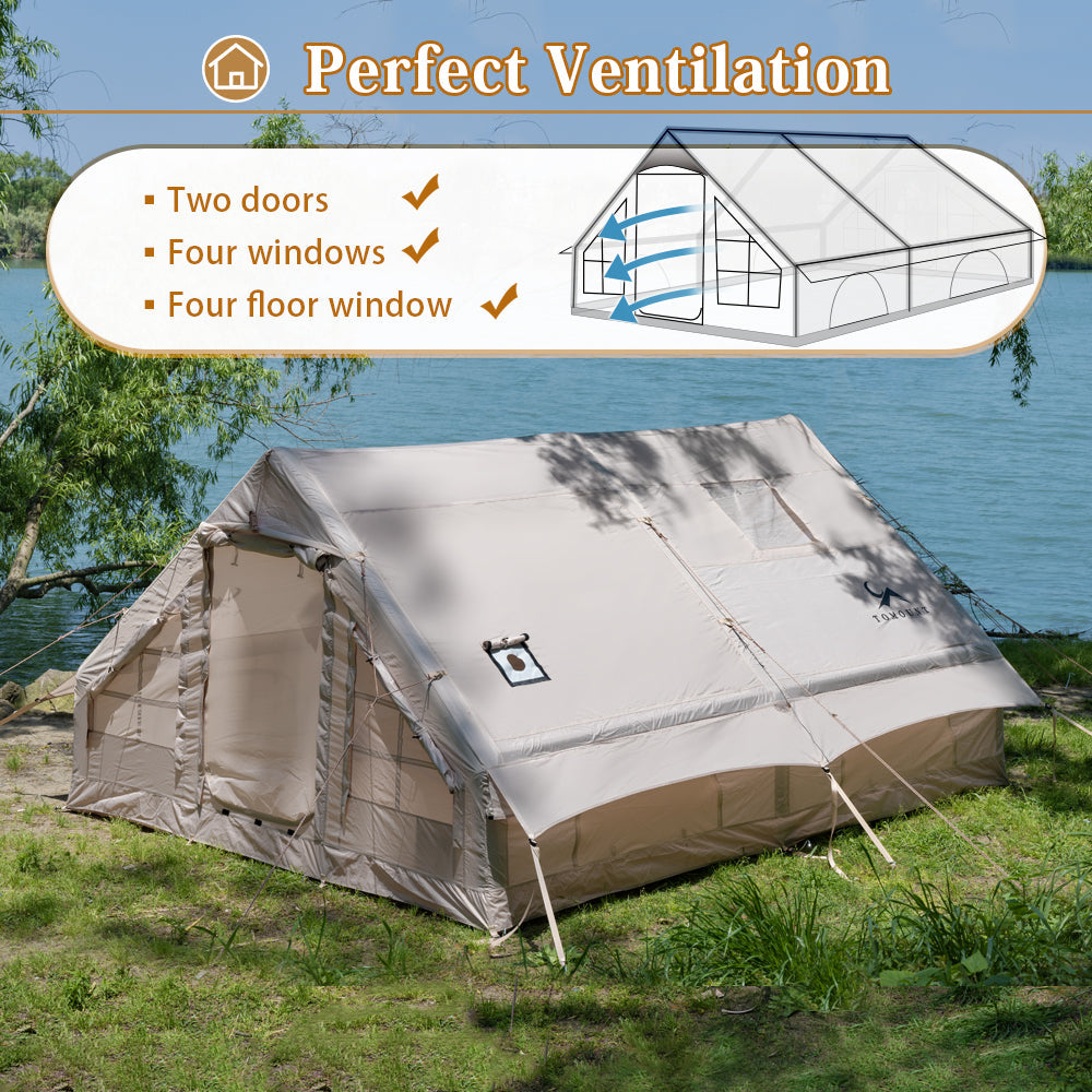 TOMOUNT Hrab™ Luxury 8-Person Family Air Glamping Tent