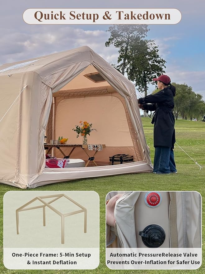 Pre-sale LODGE AIR-7 3-4 Person Blow up Air Hot Tent