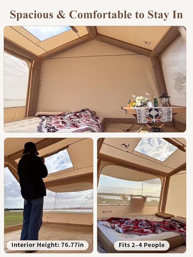 Pre-sale LODGE AIR-7 3-4 Person Blow up Air Hot Tent