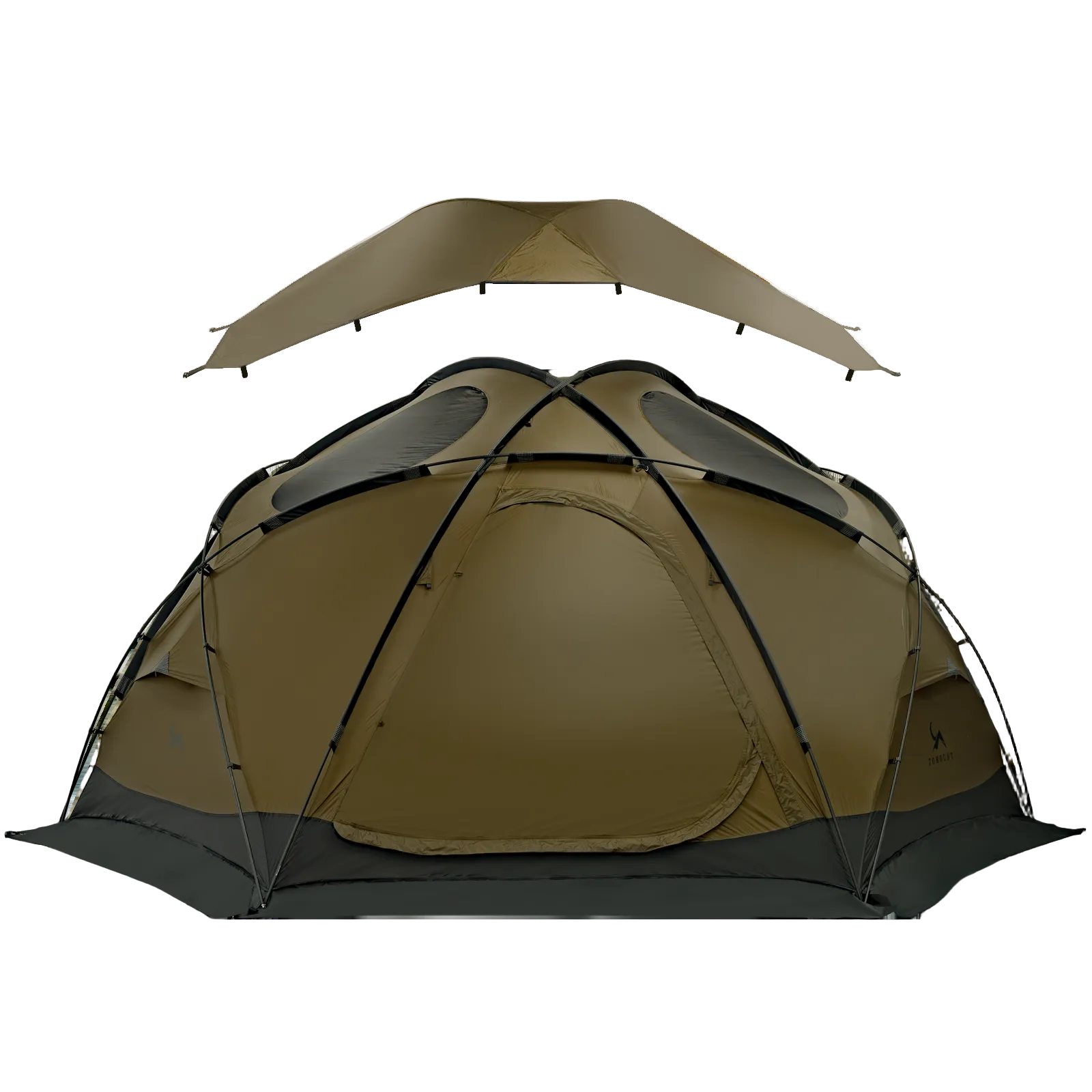 TOMOUNT Zeal™ Dome 4-Season Ultralight Nylon Tent with Stove Jack