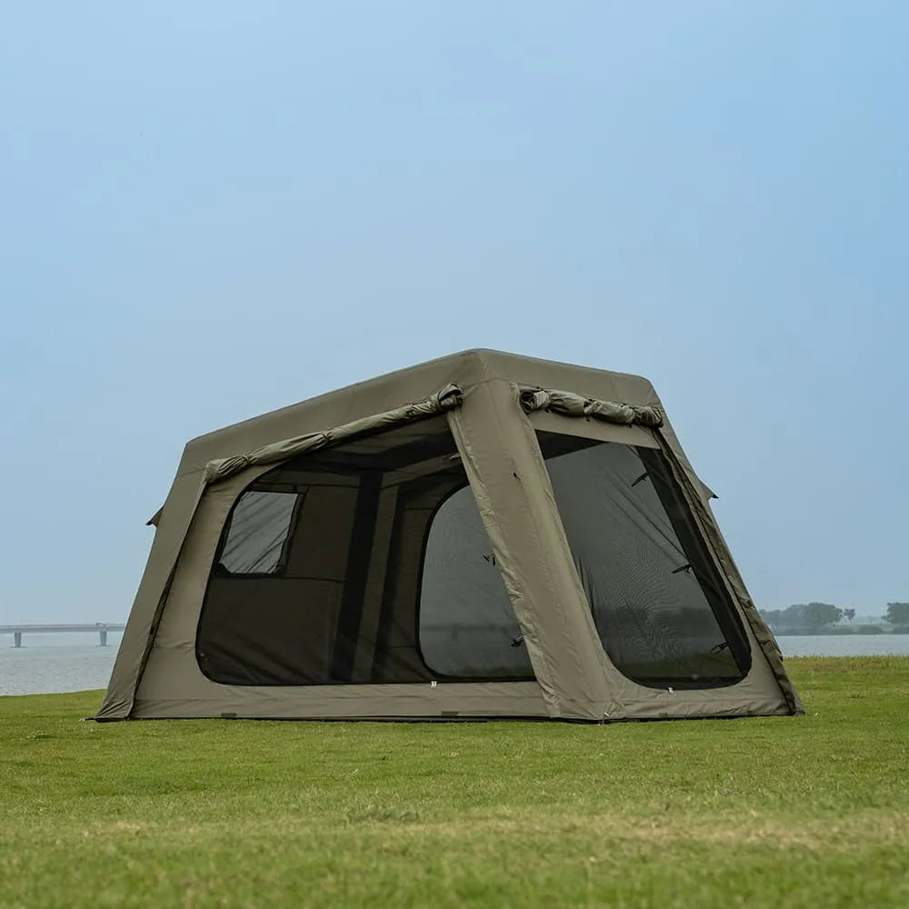 LODGE AIR-8L 3-4 Person Air Tent with Stove Jack