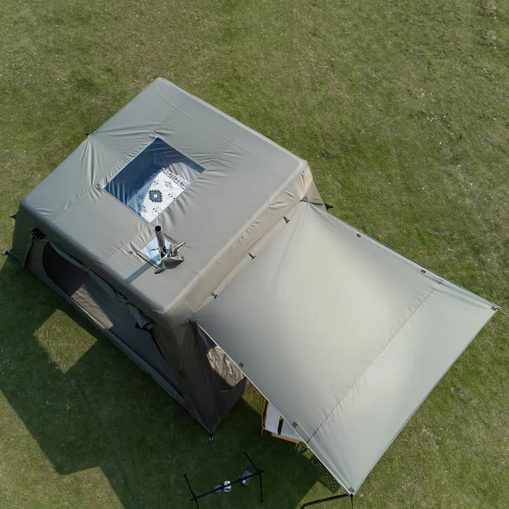 LODGE AIR-8L 3-4 Person Air Tent with Stove Jack