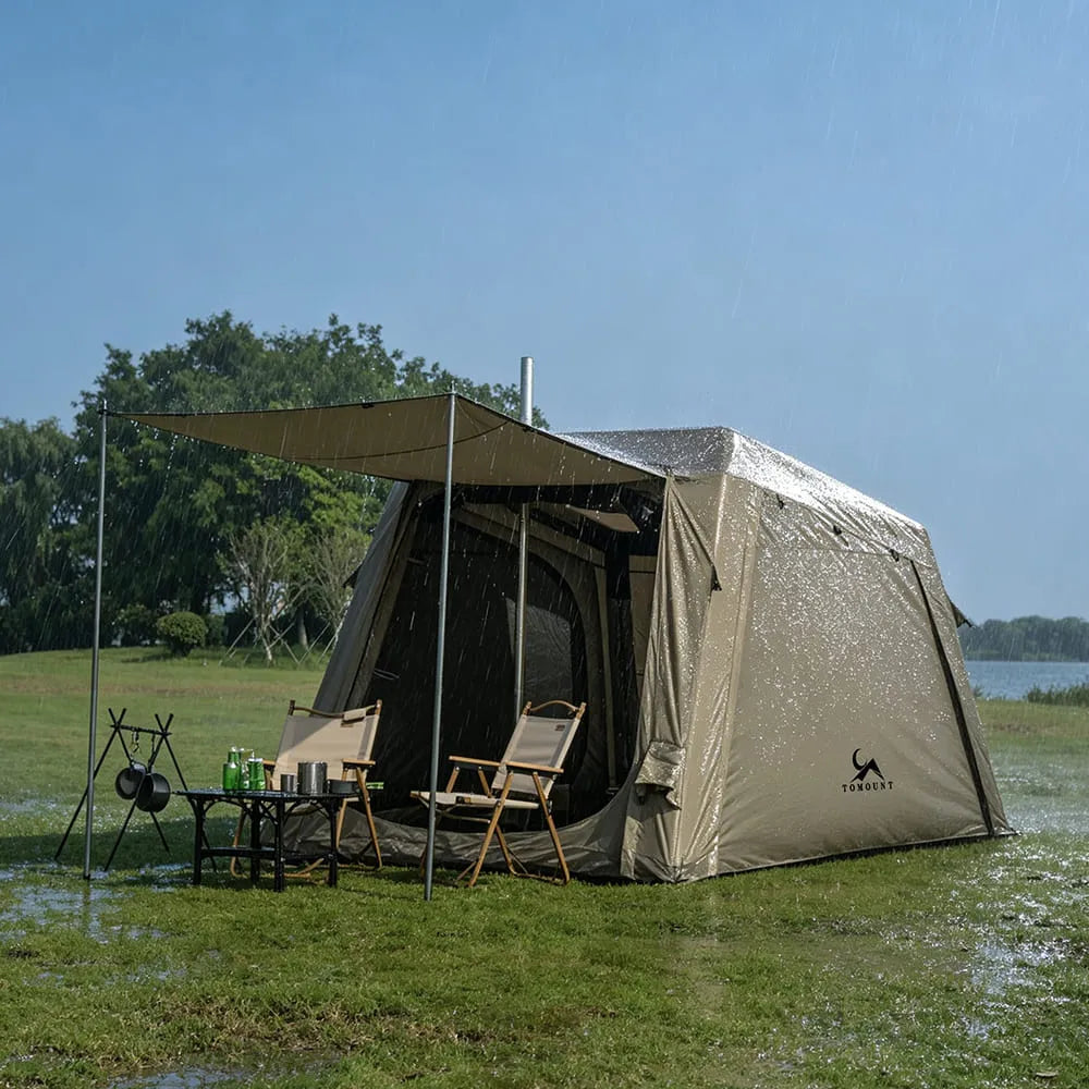 LODGE AIR-8L 3-4 Person Air Tent with Stove Jack