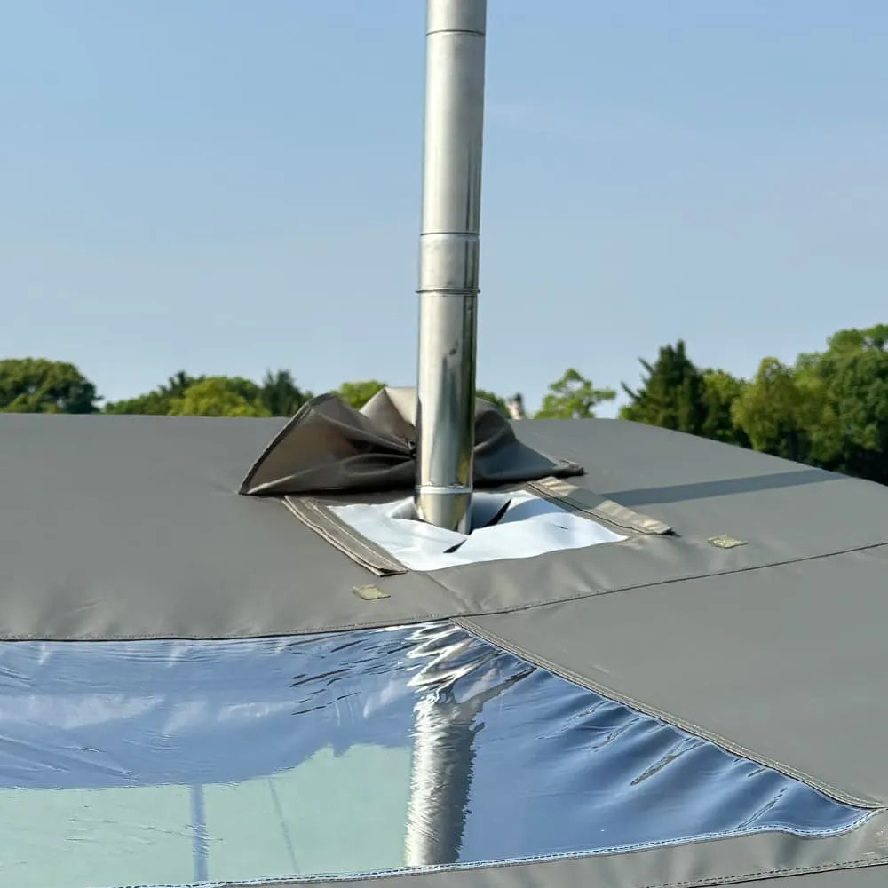 LODGE AIR-8L 3-4 Person Air Tent with Stove Jack