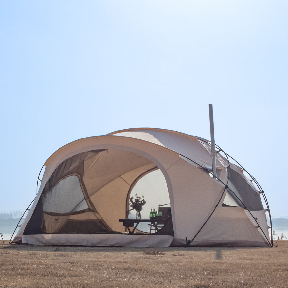 TOMOUNT Helmet™ Dome Cotton Glamping Bell Tent with Stove Jack