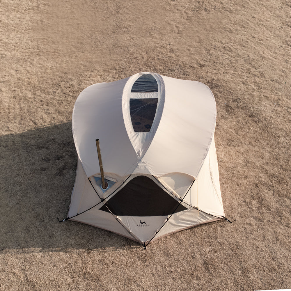 TOMOUNT Helmet™ Dome Cotton Glamping Bell Tent with Stove Jack