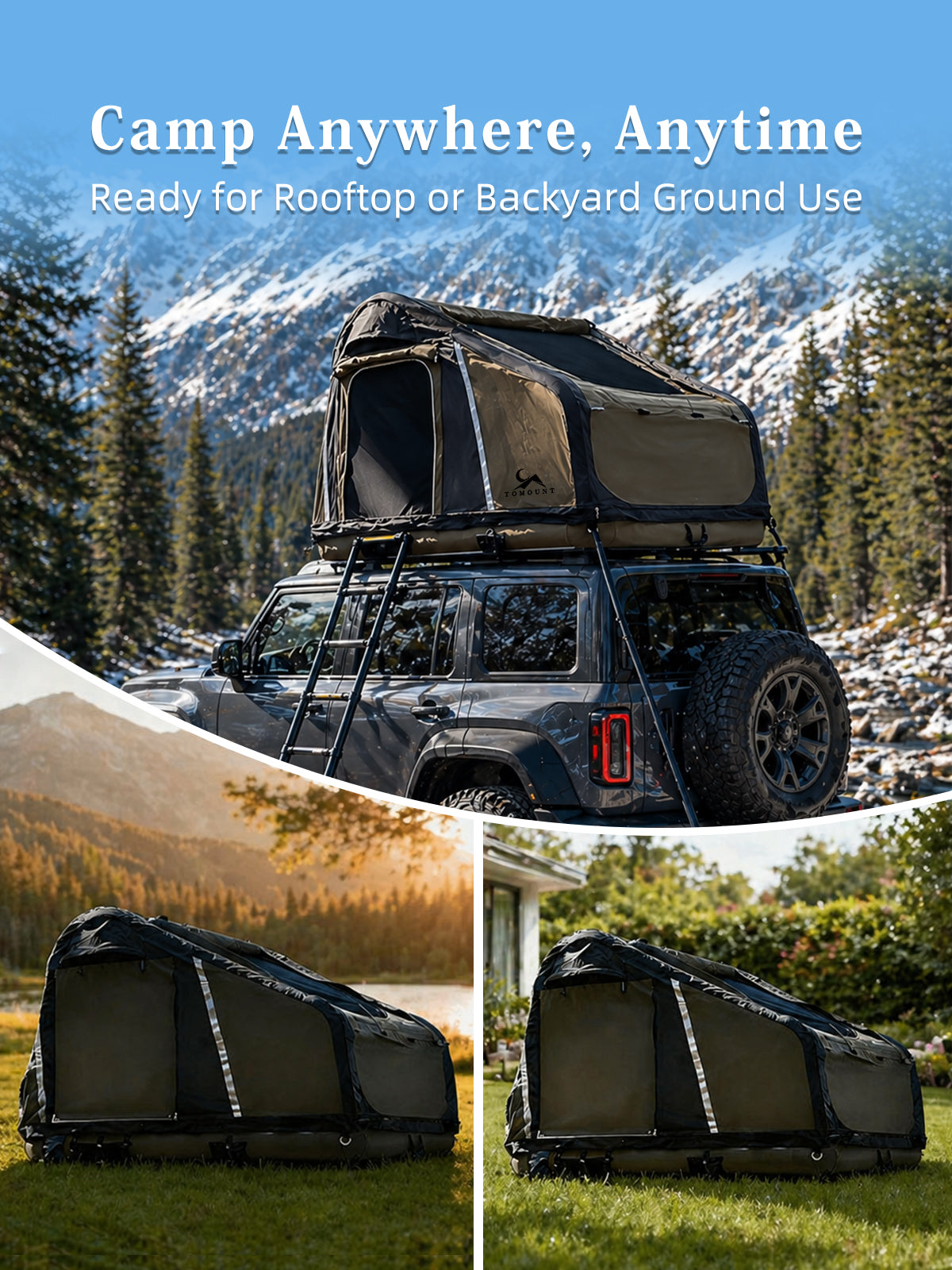 TOMOUNT Car Tent Spacious Glamping Edition