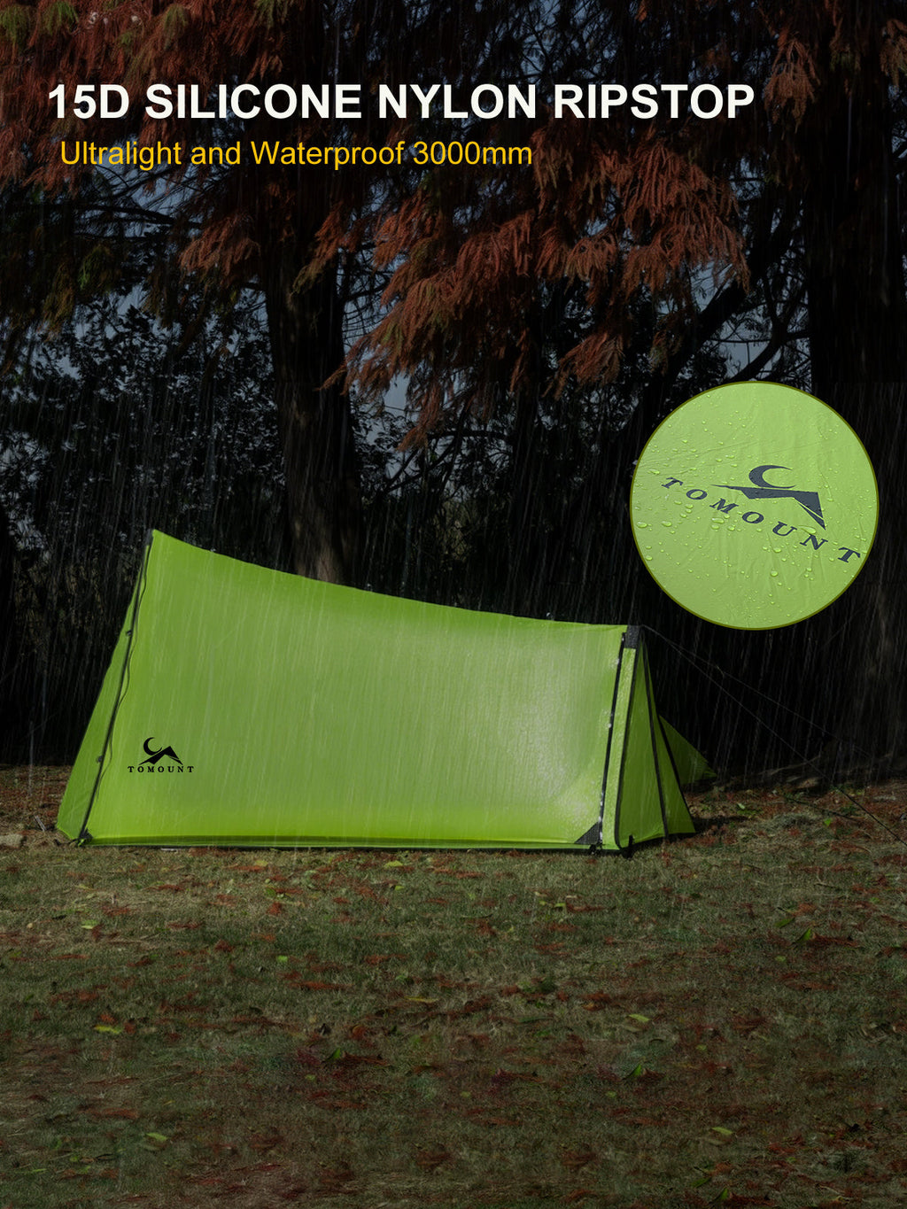 TOMOUNT Ridge™ Ultralight 15D Silnylon Bivy Trekking Pole Tent