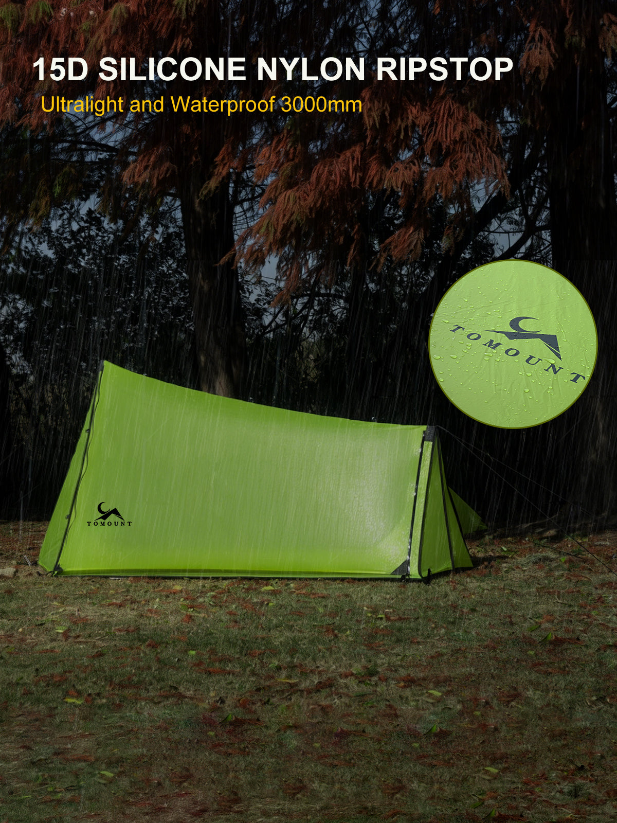 TOMOUNT Ridge™ Ultralight 15D Silnylon Bivy Trekking Pole Tent