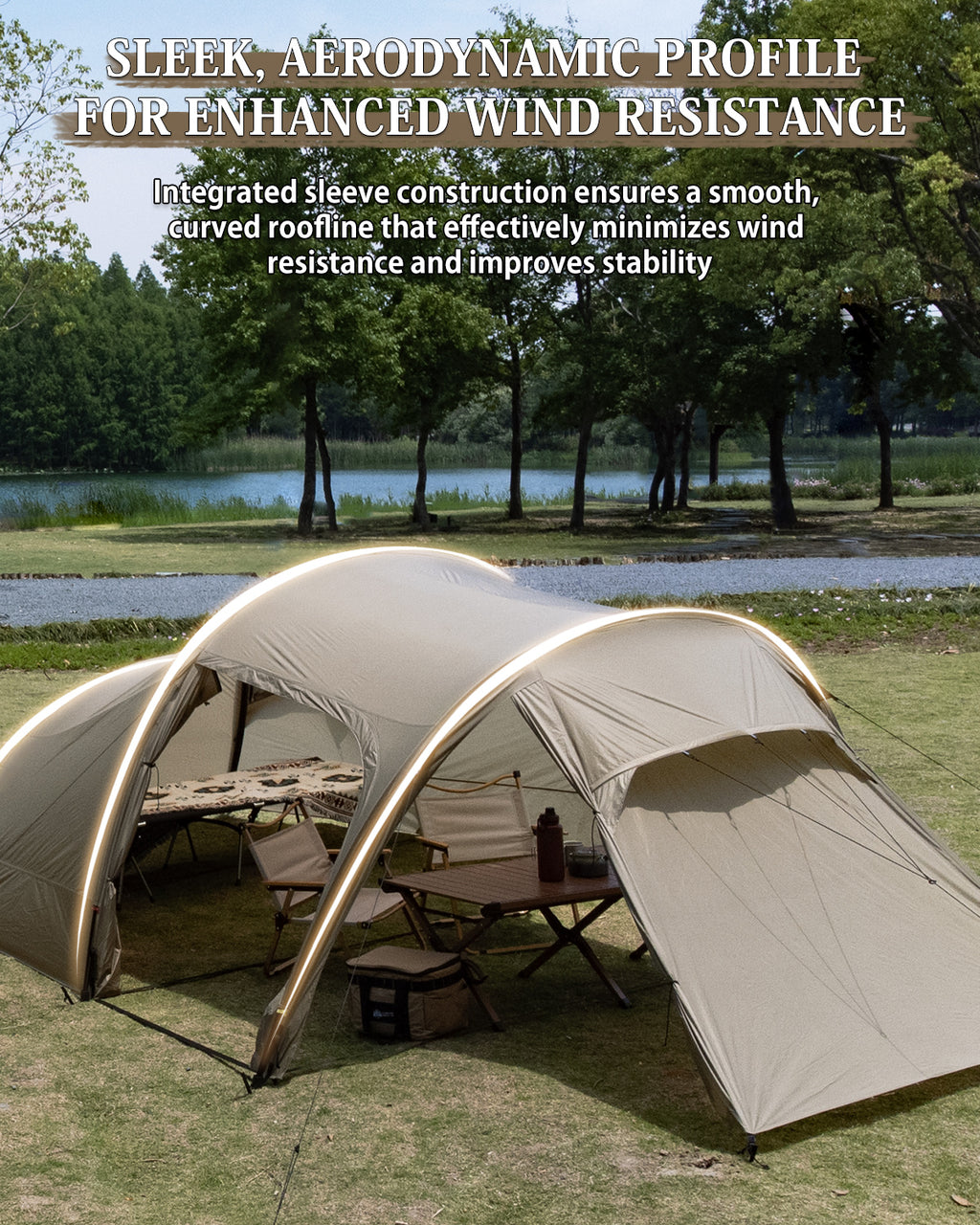 TOMOUNT Ovista™ Ultralight Tunnel 1-2 Person Backpacking Tent