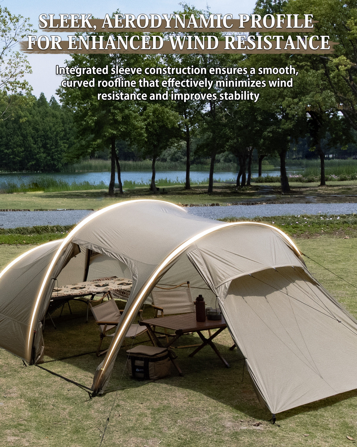 TOMOUNT Ovista™ Ultralight Tunnel 1-2 Person Backpacking Tent